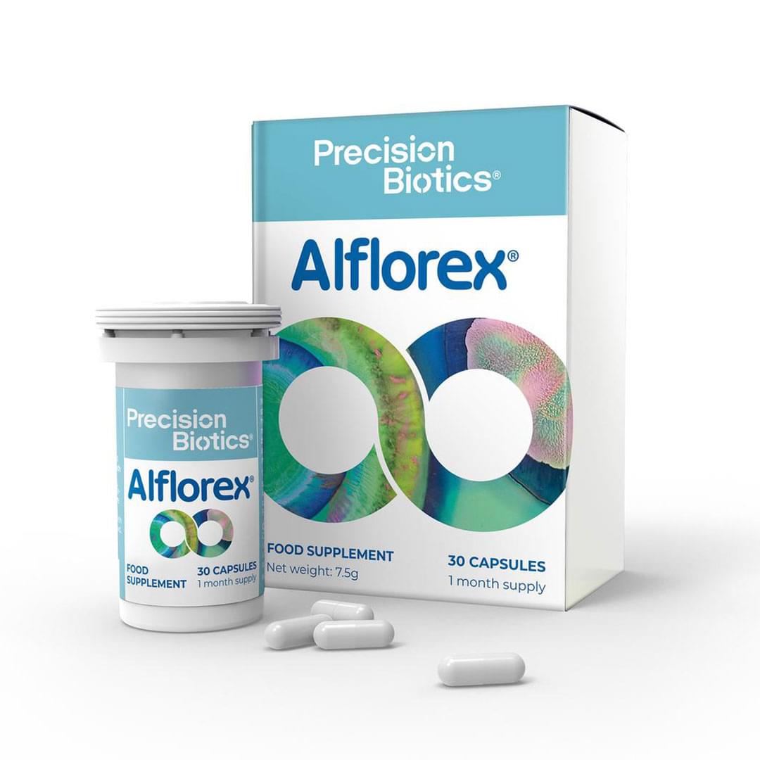 Alflorex Daily Probiotic Supplement - 30 Capsules, One Month Supply