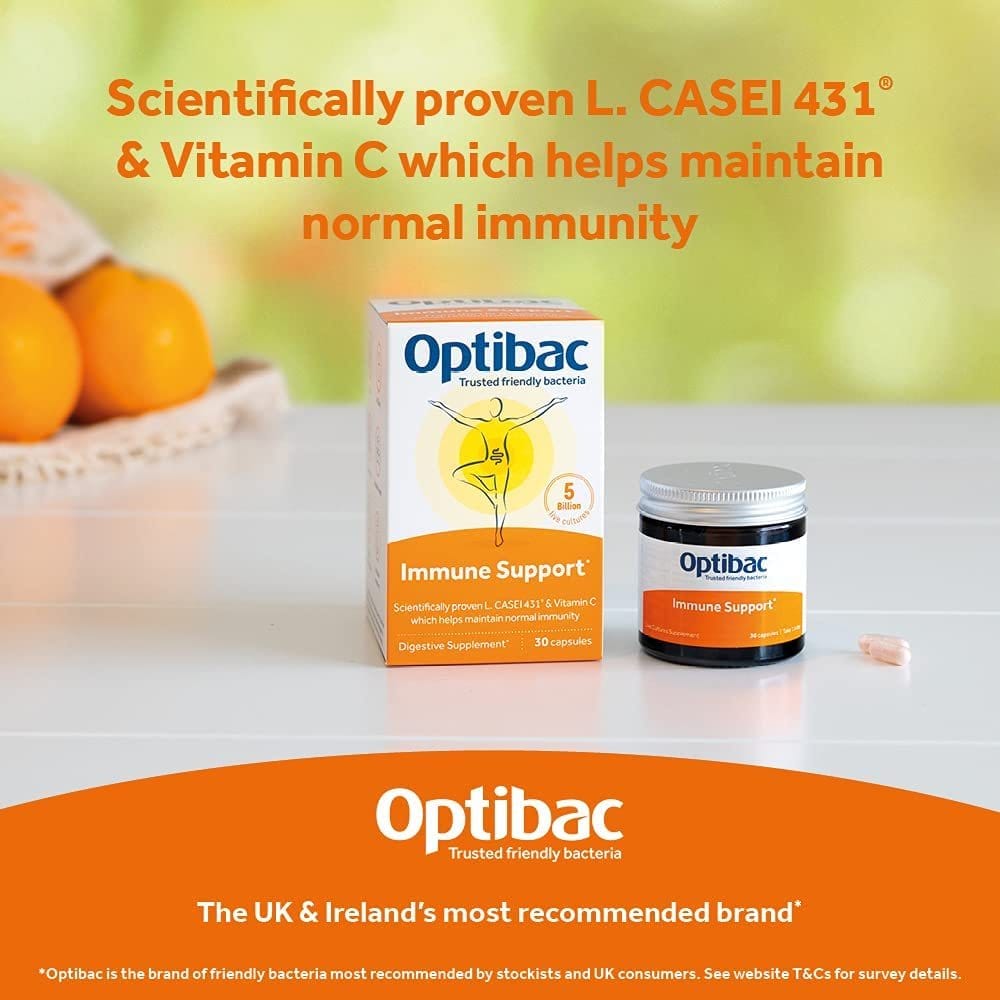 Optibac Probiotics Health and Beauty Optibac Probiotics for Daily Immunity 30 Capsules