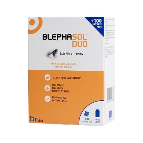 THEA Blephasol Duo Pack Containing 100ml Lotion Plus 100 Pads