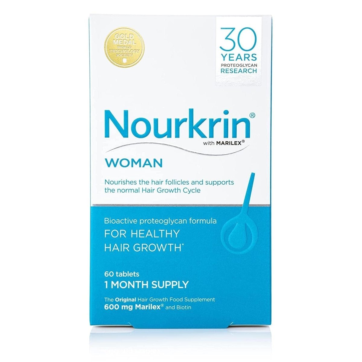 Nourkrin Woman Hair Supplement - 60 Tablets, 1 Month Supply