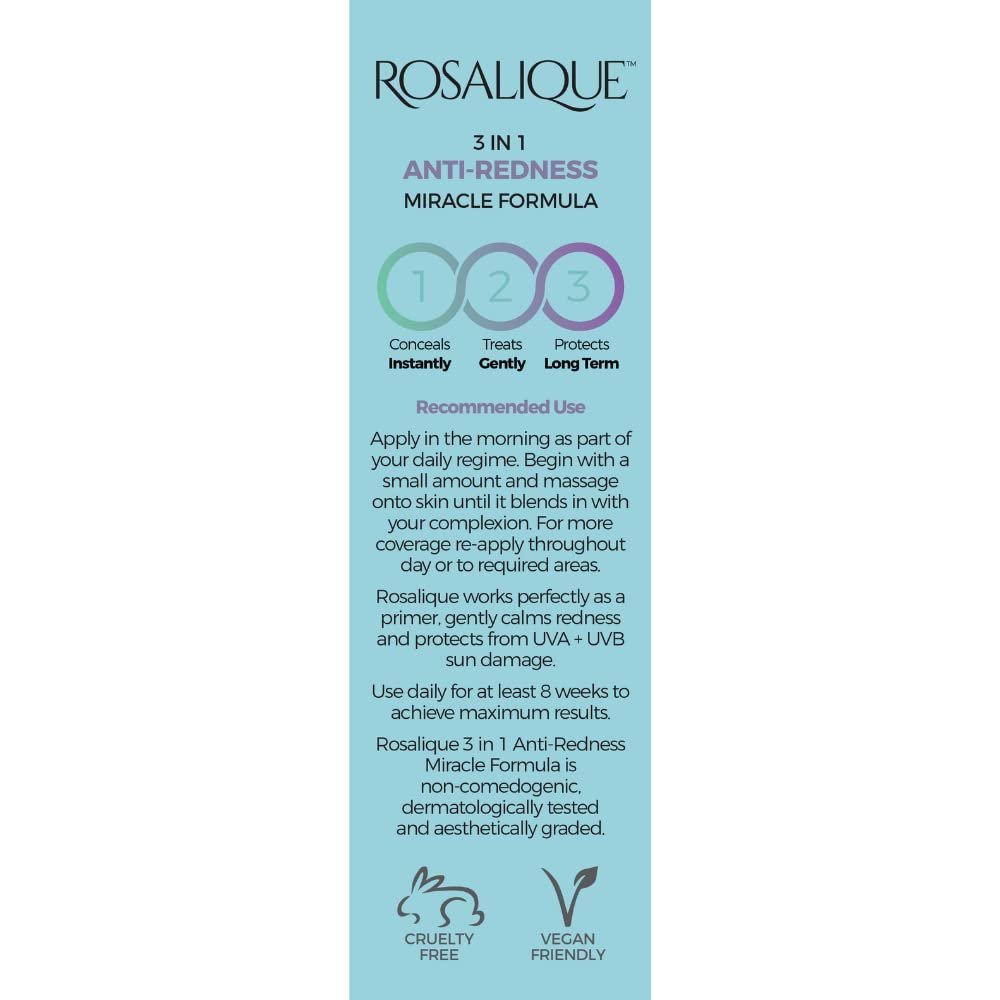 Rosalique 3-in-1 Anti-Redness Miracle Formula - Soothing Skincare Protection